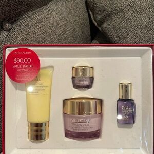 Estee Lauder Skincare Set with Cream and Purple Packaging